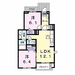 間取図画像 2LDK