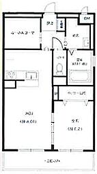 Lesage小池原 1SLDKの間取図画像