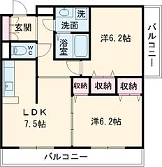 物件の間取り