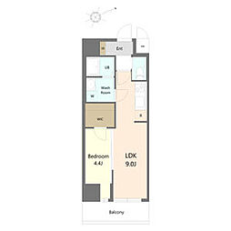 S-RESIDENCE豊田山之手alter(アルター) 内覧会:11月6日(金)、7 1LDKの間取図画像