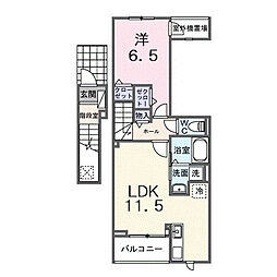 北小岩6丁目アパート(028790101) 1LDKの間取図画像