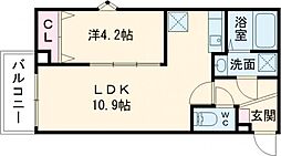 (仮称)ジーメゾン城野 1LDKの間取図画像