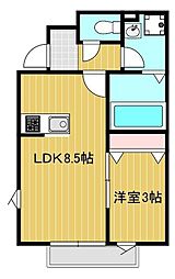WINEASTSOLTPOT 1LDKの間取図画像
