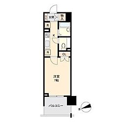 HF仙台長町レジデンス 1Kの間取図画像