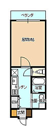 ユーミーダイショウ 1Kの間取図画像