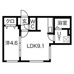 間取図画像 1LDK