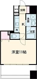 レジディア久屋大通 1Kの間取図画像