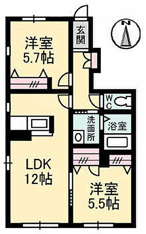 ホームズ でお部屋探し 香川県高松 市庵治町 2ldk 賃料4 8万円 1階 54 6 賃貸アパート住宅情報 物件番号 取扱い不動産会社 大東建託リーシング株式会社 高松国道11号店