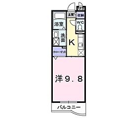 間取図画像 1K