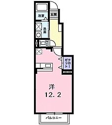 グラン・メランジュ2 ワンルームの間取図画像