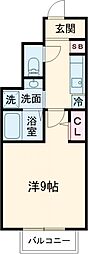 ミルキーウェイ 1Kの間取図画像