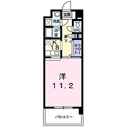 スプリングウィンド2 1Kの間取図画像