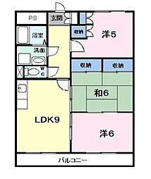 コンフォート悠とぴあ 5階3LDKの間取り