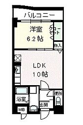 ラポール西大島イースト 1LDKの間取図画像