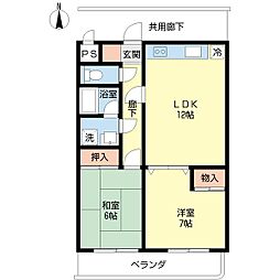 Ｎａｓｕ9 1階2LDKの間取り