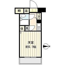 クリオ二俣川参番館 1Kの間取図画像