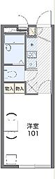 レオパレスプルミエール 1Kの間取図画像