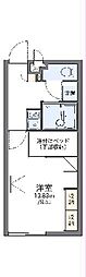 レオパレスTIIDA 1Kの間取図画像