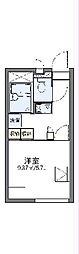 レオパレスガーデンコートJ 1Kの間取図画像