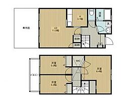 ヨーロピアンシャレークララ 3LDKの間取図画像