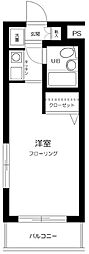 東武東上線 北池袋駅 徒歩5分の賃貸マンション 3階1Kの間取り