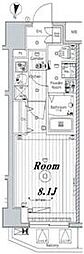 MAKESDESIGN新宿落合 1Kの間取図画像