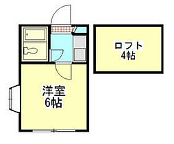 プラザドゥパルム 1Kの間取図画像