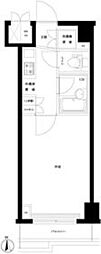 ルーブル大森八番館 1Kの間取図画像