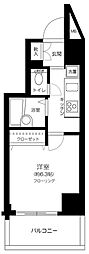 ステージファースト白山 6階1Kの間取り