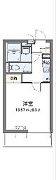 CLEINOオールミエール天神 1Kの間取図画像