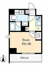 ティモーネプレミアム川崎イースト 1Kの間取図画像