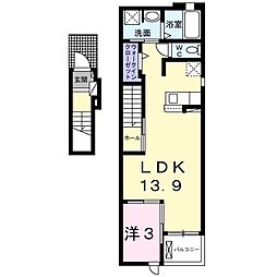 レオーネ 1LDKの間取図画像
