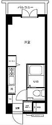 GSプラザ鶴見駅前ビル ワンルームの間取図画像