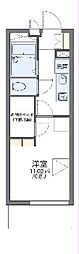 レオパレスALFACITYH 1Kの間取図画像