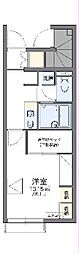 レオパレス瑞穂 1Kの間取図画像