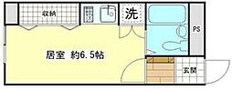 ブランニュー金沢文庫 ワンルームの間取図画像