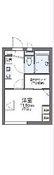 レオパレスヴィラージュ2 1Kの間取図画像