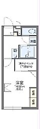 レオパレスKamiya1 1Kの間取図画像