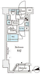 JR山手線 田端駅 徒歩9分の賃貸マンション 1階1Kの間取り