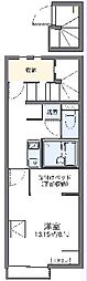 LEONEXTレーベン 1Kの間取図画像
