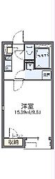レオネクストTakumi 1Kの間取図画像