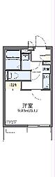 レオネクストGranStella 1Kの間取図画像