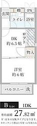 ウィンディー蛍池 1DKの間取図画像