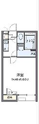 クレイノ櫻参 1Kの間取図画像
