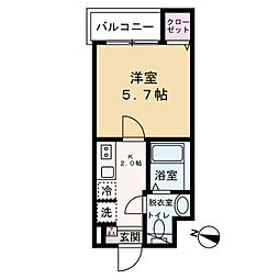 東武東上線 柳瀬川駅 徒歩5分の賃貸アパート 1階1Kの間取り
