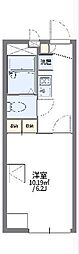 レオパレスブラッサム鎌倉 2階1Kの間取り