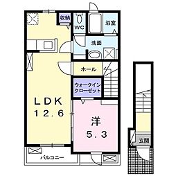 ペルソナ 1LDKの間取図画像