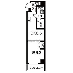 MAINSTAGE板橋WEST 1DKの間取図画像