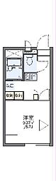 レオパレスＨＩＮＯ 2階1Kの間取り
