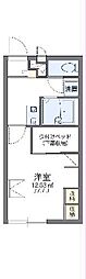 レオパレス中央 1Kの間取図画像